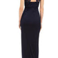 Connected Women's Lace Column Gown Blue Size 12