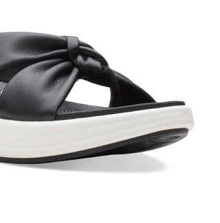 Clarks Women's Cloudsteppers Drift Ave Slip On Wedge Sandals Black Size 8 M