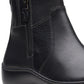 Clarks Women's Cora Grace Zipper Ankle Booties Black Size 6 M