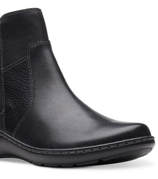 Clarks Women's Cora Grace Zipper Ankle Booties Black Size 6 M