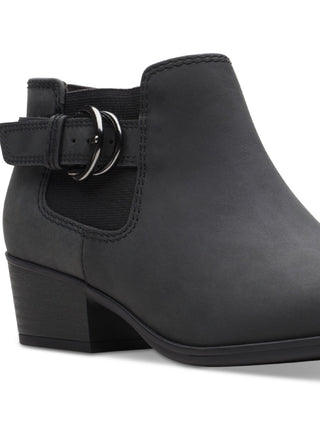 Clarks Women's Adreena Field Booties Black Size 9.5 W