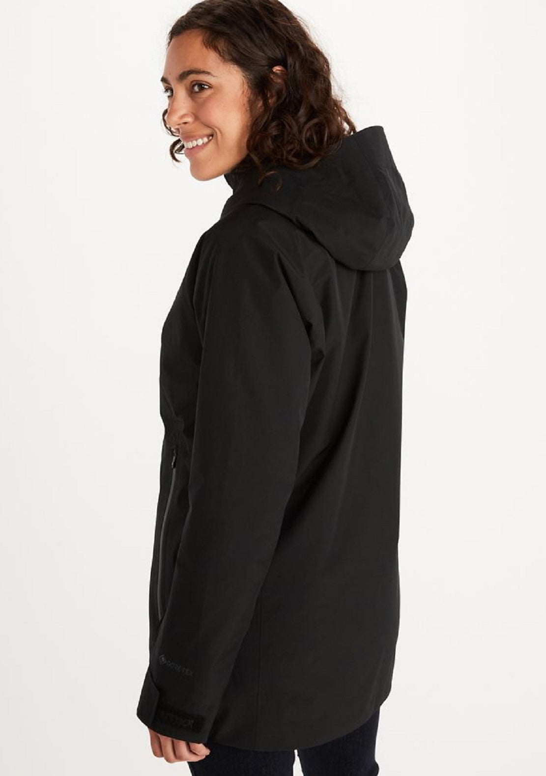 Marmot Women's Solaris Hooded Gore Tex Jacket Black Size Medium