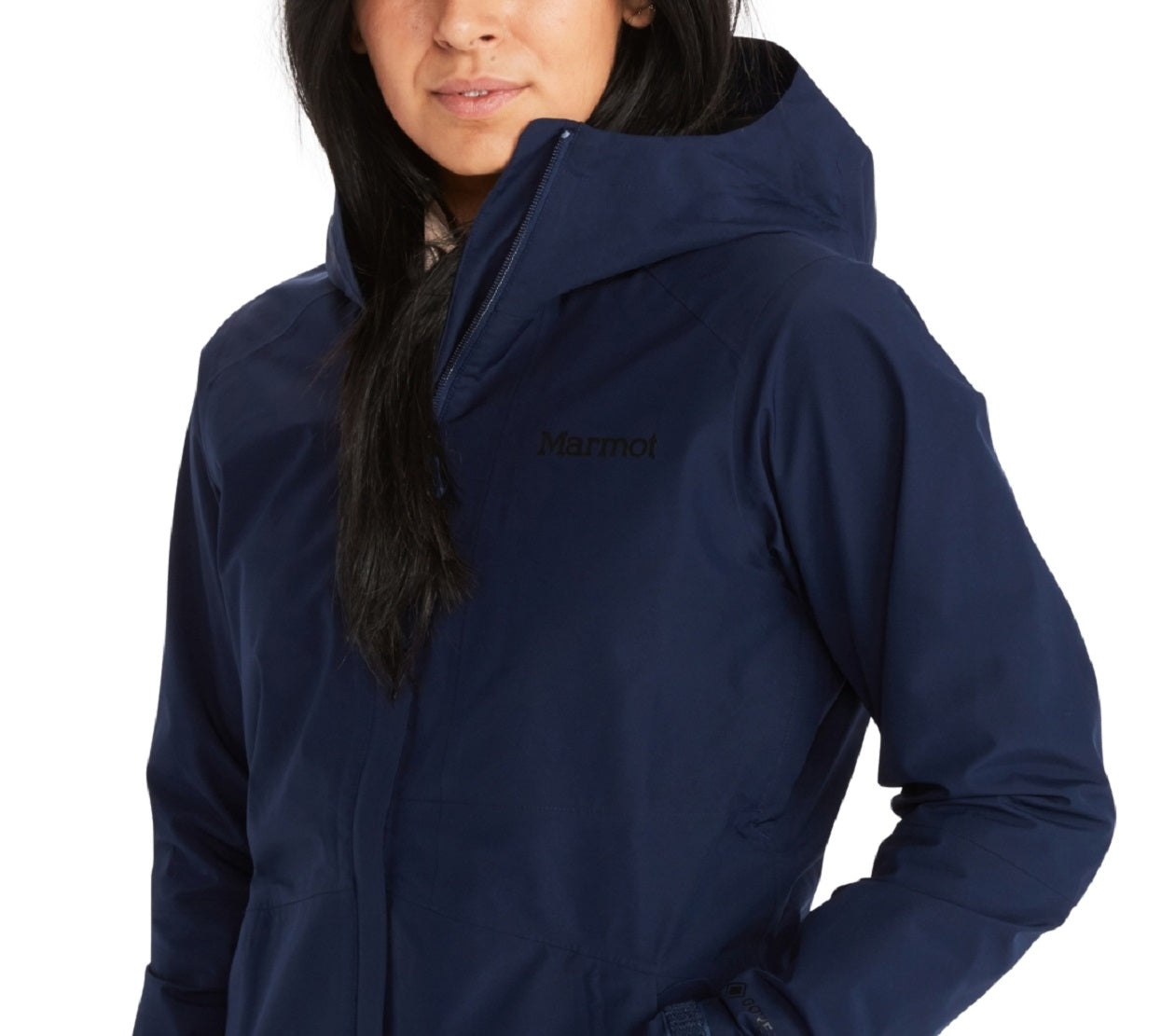 Marmot Women's Minimalist Hooded Rain Jacket Blue Size X-Small