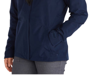 Marmot Women's Minimalist Hooded Rain Jacket Blue Size X-Small