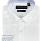 Nick Graham Men's Modern Fit Contrast Dress Shirt White Size 17X36X37