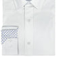Nick Graham Men's Modern Fit Contrast Dress Shirt White Size 17X36X37