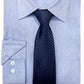 Nick Graham Men's Slim Fit Chambray Dress Shirt & Tie Set Blue Size Small