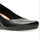 Clarks Women's Flores Tulip Wedge Pumps Black Size 6.5 W