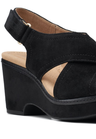 Clarks Women's Giselle Cove Sandals Black Size 8.5 W