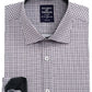 Society Of Threads Men's Slim Fit Non Iron Performance Stretch Check Dress Shirt Black Size Small