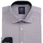 Society of Threads Men's Slim Fit Non Iron Performance Stretch Check Dress Shirt Black Size XX-Large