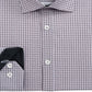 Society of Threads Men's Slim Fit Non Iron Performance Stretch Check Dress Shirt Black Size XX-Large