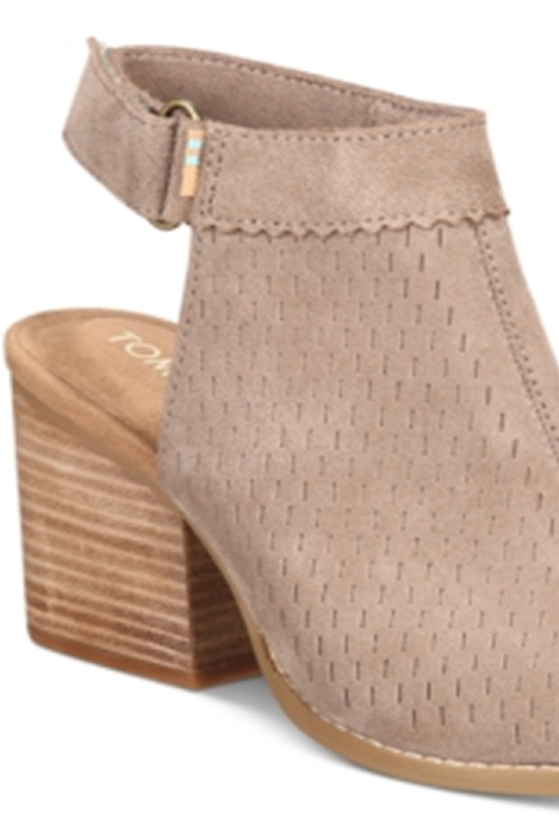 Toms Women's Grenada Open Toe Bootie Brown Size 8