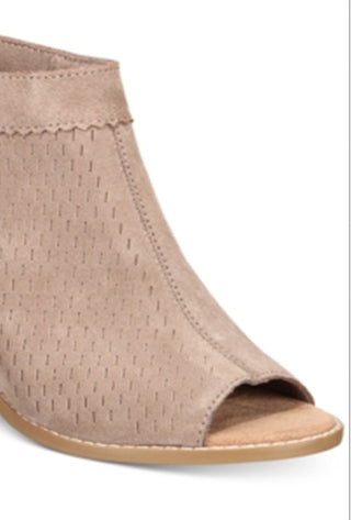 Toms Women's Grenada Open Toe Bootie Brown Size 8