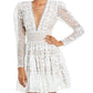 Bronx And Banco Women's Megan Lace Mini Dress White Size X-Small