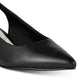 Easy Street Women's Faye Slingback Kitten Heel Pumps Black Size 8.5 W