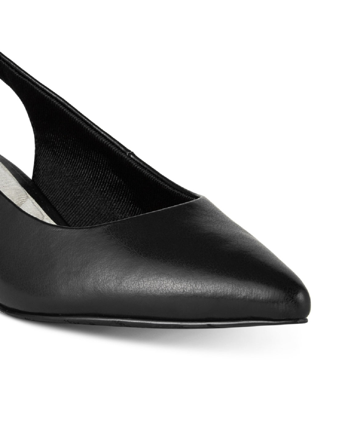 Easy Street Women's Faye Slingback Kitten Heel Pumps Black Size 8.5 W