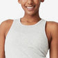 COTTON ON Women's Rib Racer Crop Tank Top Gray Size X-Small