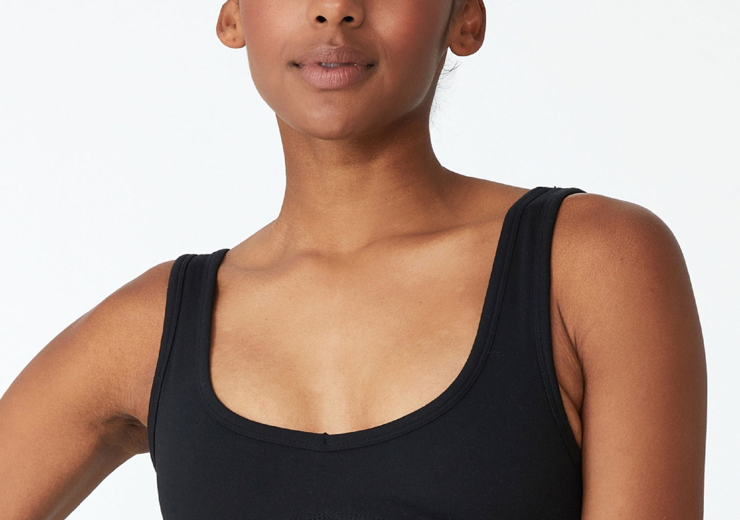 COTTON ON Women's Ultra Soft Movement Crop Top Black Size X-Large