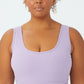 COTTON ON Women's Active Rib Crop Tank Top Purple Size 22W