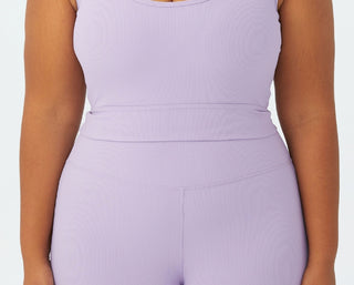 COTTON ON Women's Active Rib Crop Tank Top Purple Size 22W