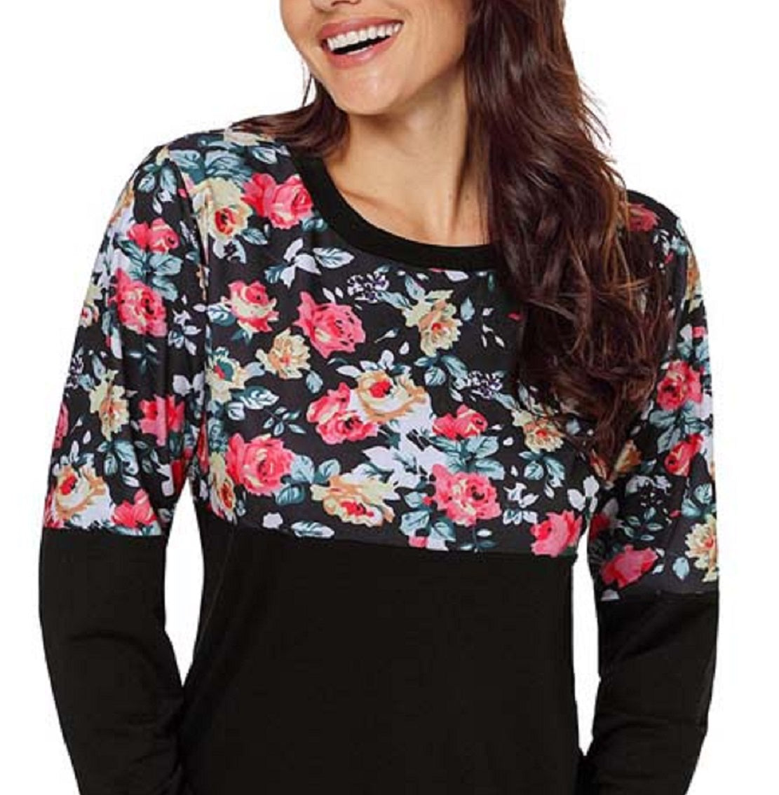 TE.CREW by Zesica Women's Sweatshirts and Hoodies Black