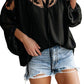 Zesica Women's Blouses Black Size Medium