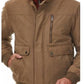 Rainforest Men's Micro Twill Bomber Jacket Brown Size Large