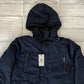 Barganbin Women's Discount Rainforest Quilted Cold Weather Winter Puffy Down Coat Blue Size Large