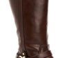 Charter Club Women's Helenn Almond Toe Knee High Fashion Shoes Brown Size 6.0