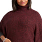 Michael Kors Women's Plus Turtleneck Poncho Red Size 2X