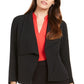 Anne Klein Women's Asymmetrical Zippered Jacket Black Size 4
