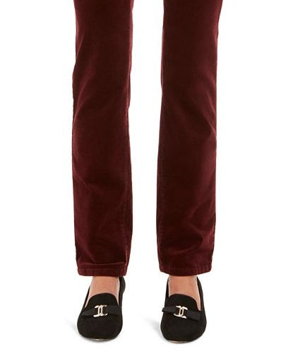 Charter Club Women's Lexington Velveteen Straight Leg Jeans Red Size 6 Petite