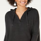 Style & Co Women's Pullover Hoodie Black Size Petite S