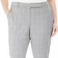 Calvin Klein Women's Plus Size Printed Belted Pants Gray Size 16 Plus