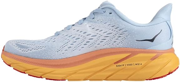 HOKA ONE ONE Women's Low-top Sneaker Blue and Orange Size 8.5