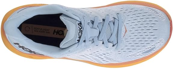 HOKA ONE ONE Women's Low-top Sneaker Blue and Orange Size 8.5