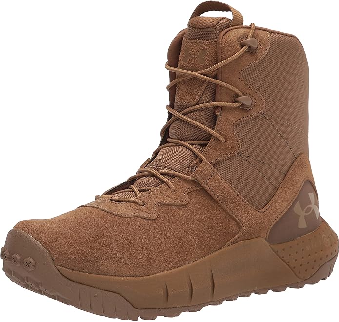 Under Armour Men's Micro G Valsetz Lthr Military and Tactical Boot, Coyote