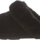BEARPAW Women's Loki Black Women's Slippers Comfortable & Light-Weight Size 8