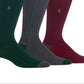 Polo Ralph Lauren Men's 3 Pack Ribbed Socks Green Size Regular