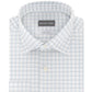 Michael Kors Men's Classic/Regular-Fit Non-Iron Airsoft Performance Stretch Check Dress Shirt Blue Size 32-33