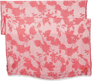 Calvin Klein Women's Chambray Floral Pashmina Pink One Size