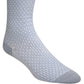 Cole Haan Men's Dog Bone Texture Crew Socks Blue Size One