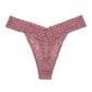 Jenni Women's Lace Thong Underwear Pink Size 1X-3X