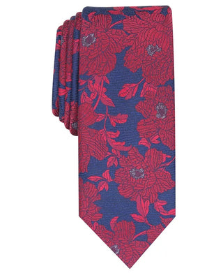 Bar III Men's River Silk Blend Business Neck Tie Red Size Regular