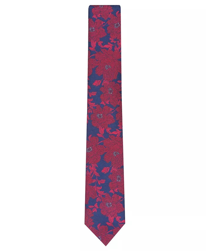 Bar III Men's River Silk Blend Business Neck Tie Red Size Regular