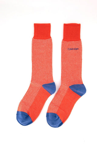 Calvin Klein Men's Houndstooth Crew Socks Red One Size