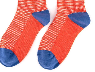 Calvin Klein Men's Houndstooth Crew Socks Red One Size