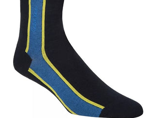 Calvin Klein Men's Striped Crew Socks Blue Size 7-12