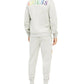 Guess Men's Arthur Ombre Rainbow Logo Hoodie Grey Size XX-Large
